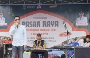 Pasar Raya Desa Cikaso Jadi Ajang Pemberdayaan Sanggar Ekrap dan Usaha Rakyat