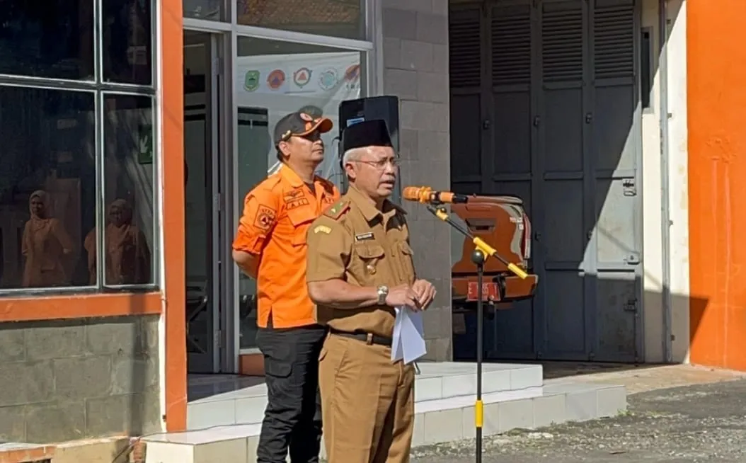 PJ Sekda Kuningan Pimpin Apel HKB Hari Kesiapsiagaan Bencana