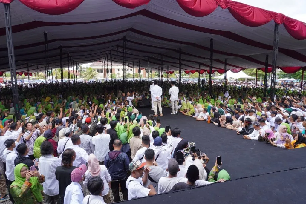 Bupati dan Wakil Bupati Kuningan Hadiri Halal Bihalal Keluarga Besar Partai Gerindra Jawa Barat