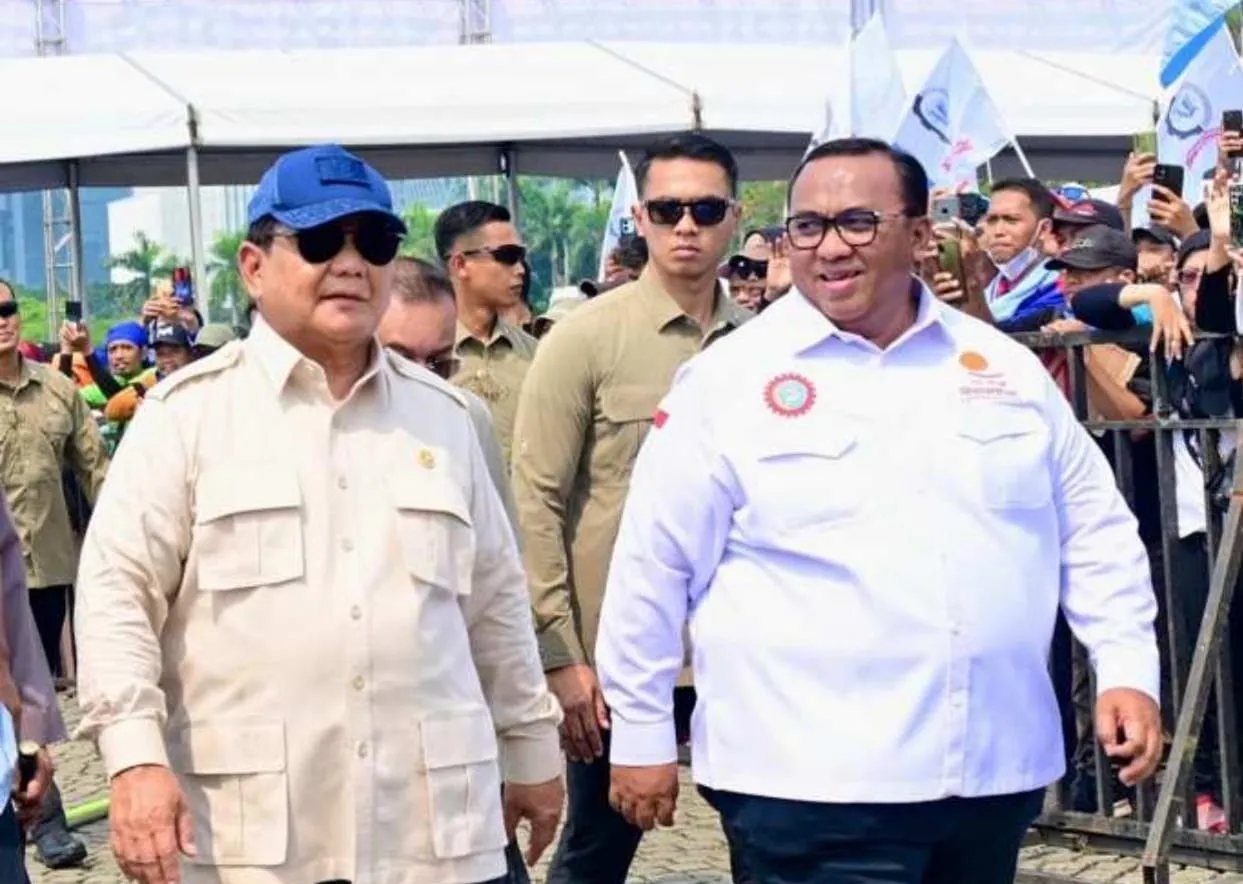 Presiden Prabowo dan Andi Gani Ajak Komitmen Bersama untuk Kesejahteraan Baru di Hari Buruh 2025