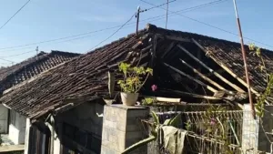 Miris ! 2 Tahun Tinggal di Rumah Hampir Ambruk Nenek dan Anak Hidup Tanpa Uluran Tangan Pemerintah