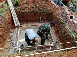 Kodim 0615/Kuningan Bangun Infrastruktur Air Bersih di Dusun Pahing
