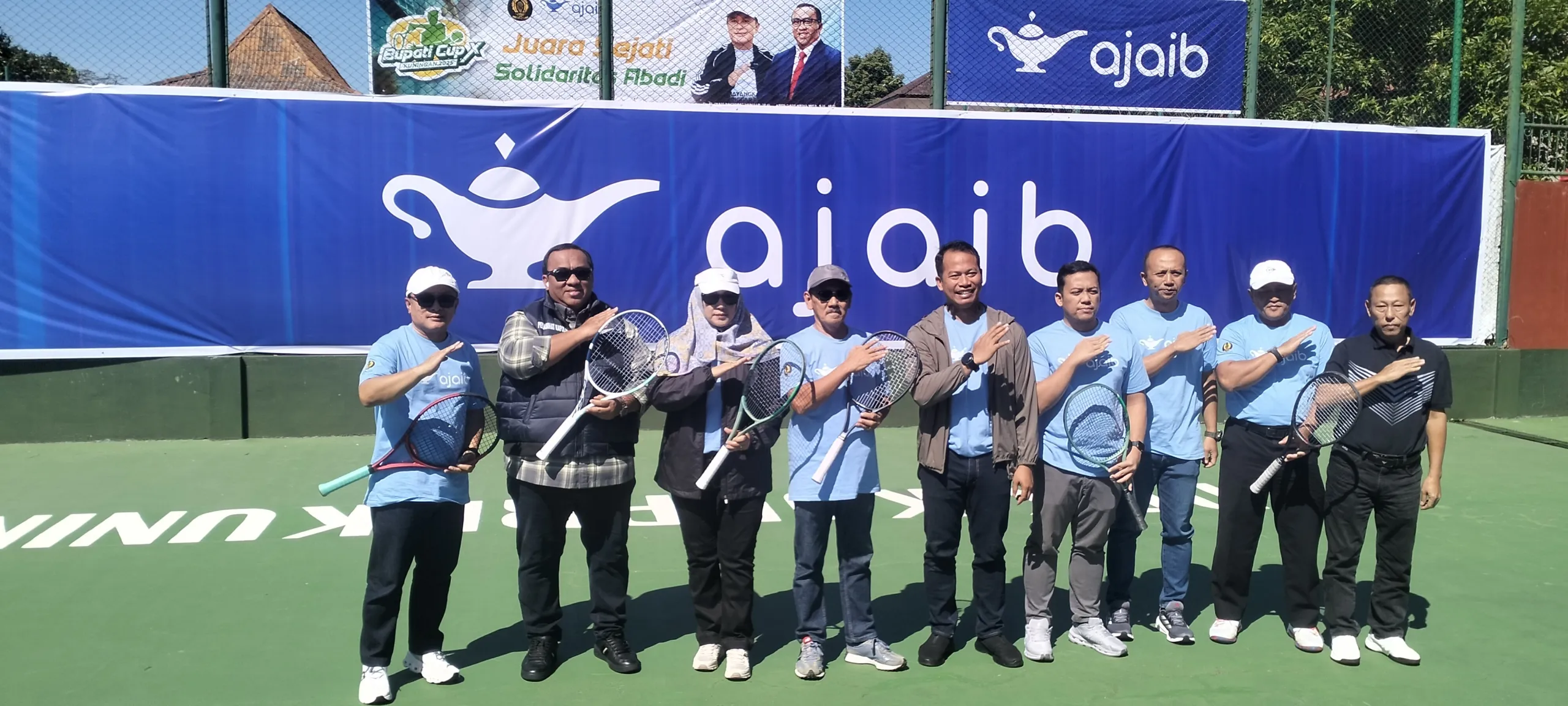 Andi Gani Nena Wea Beri Hadiah Jutaan dan Dukung Renovasi Lapangan Tenis Kuningan
