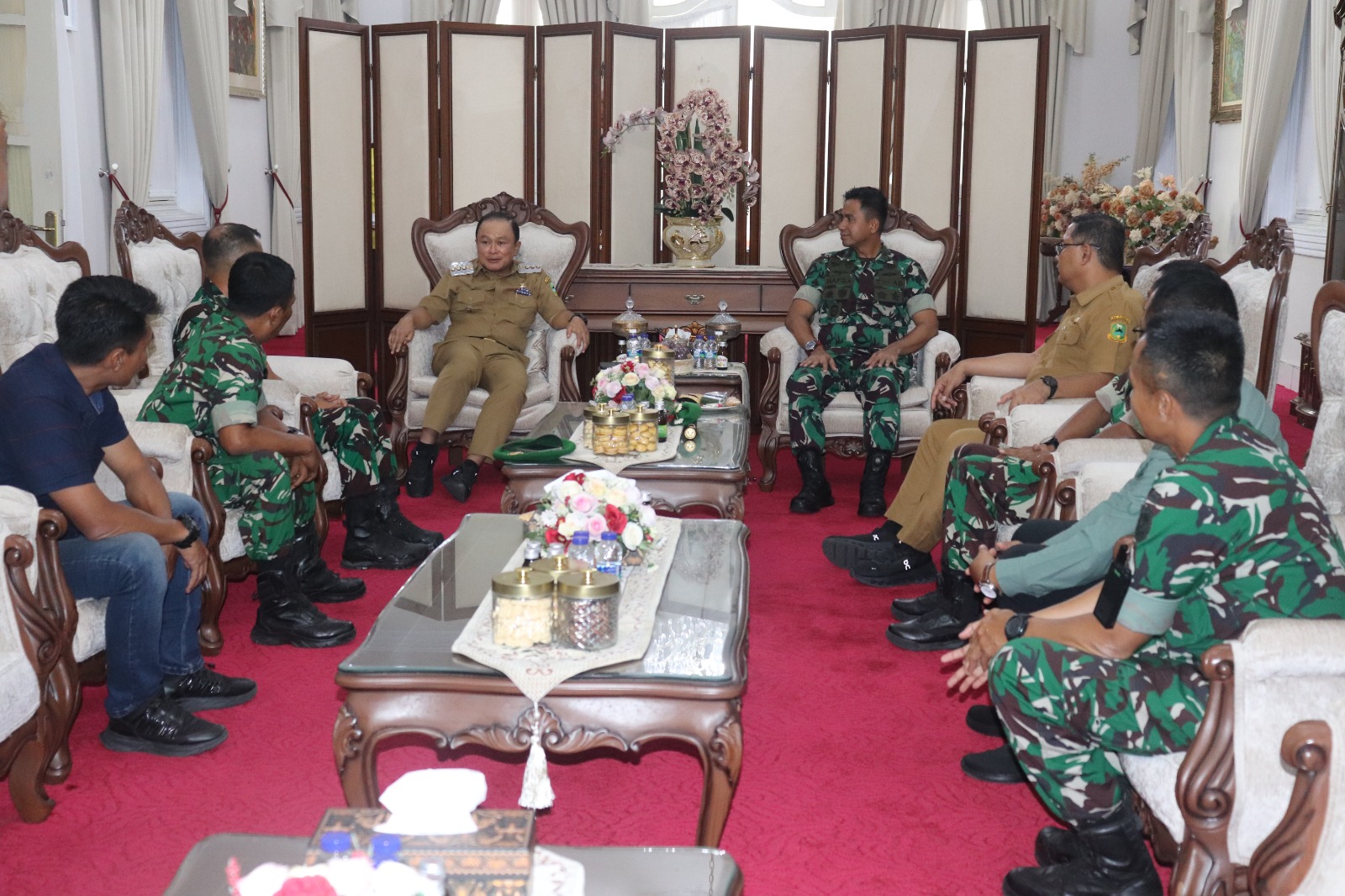 Kunjungan Dandim 0615 Kuningan Ke Pendipo