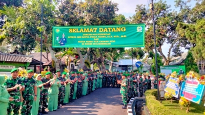 Penyambutan Dandim 01615
