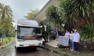 Peserta Famtrip Saat Dilepas Kadisporapar