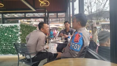 Polres Kuningan Saat Siaga Di Lokasi Wisata