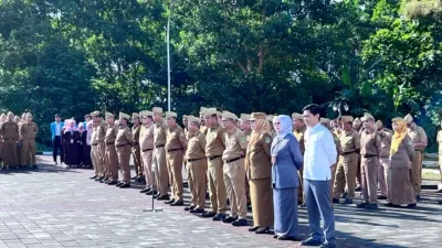 Suasana Apel Pagi Terakhir Dibulan Ramadan
