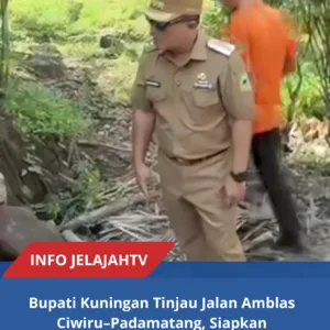 Bupati Tinjau Lokasi Pergeseran Tanah Di Ciwru