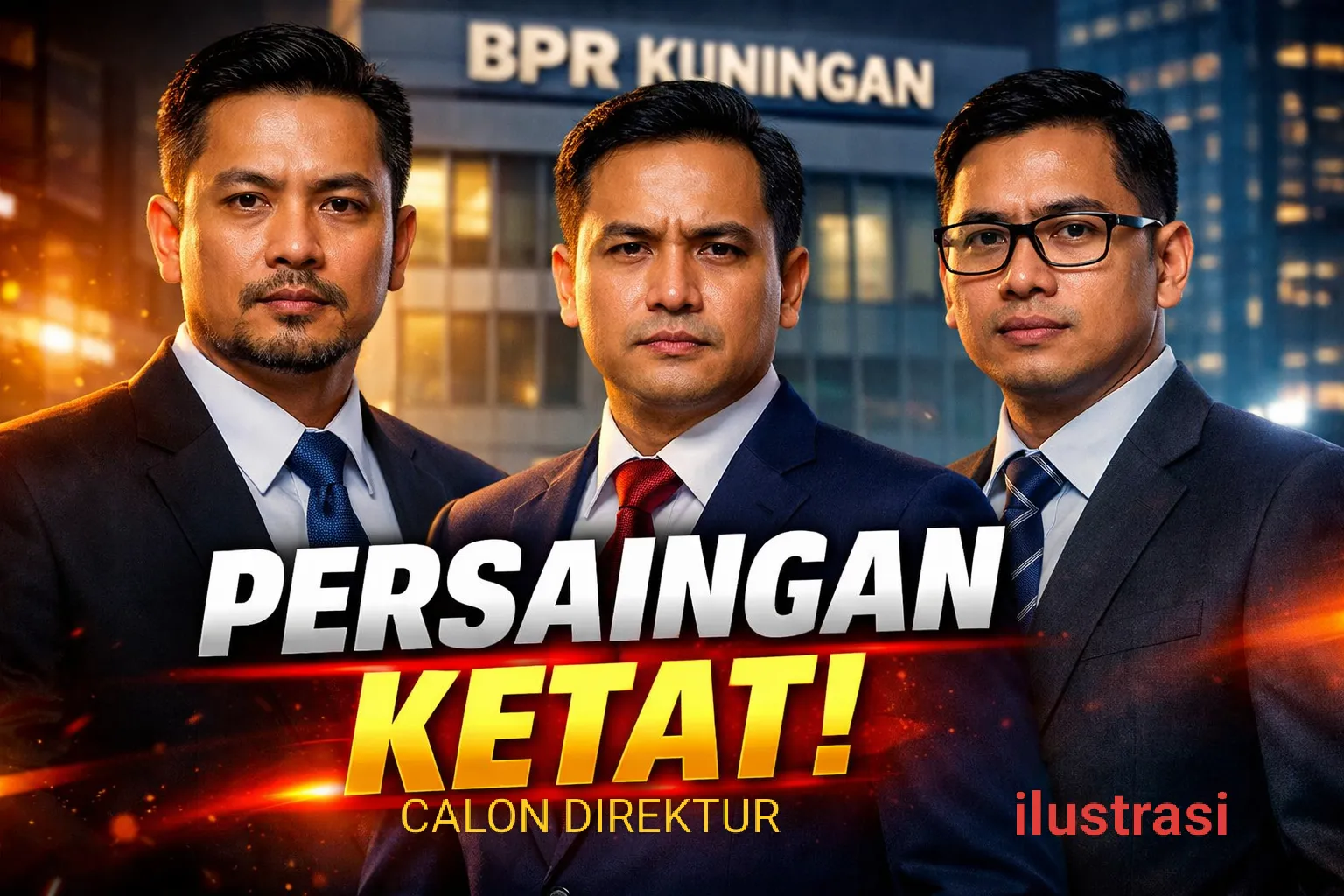 Ilustrasi Tiga Kandidat Calon Direktur Bank Kng