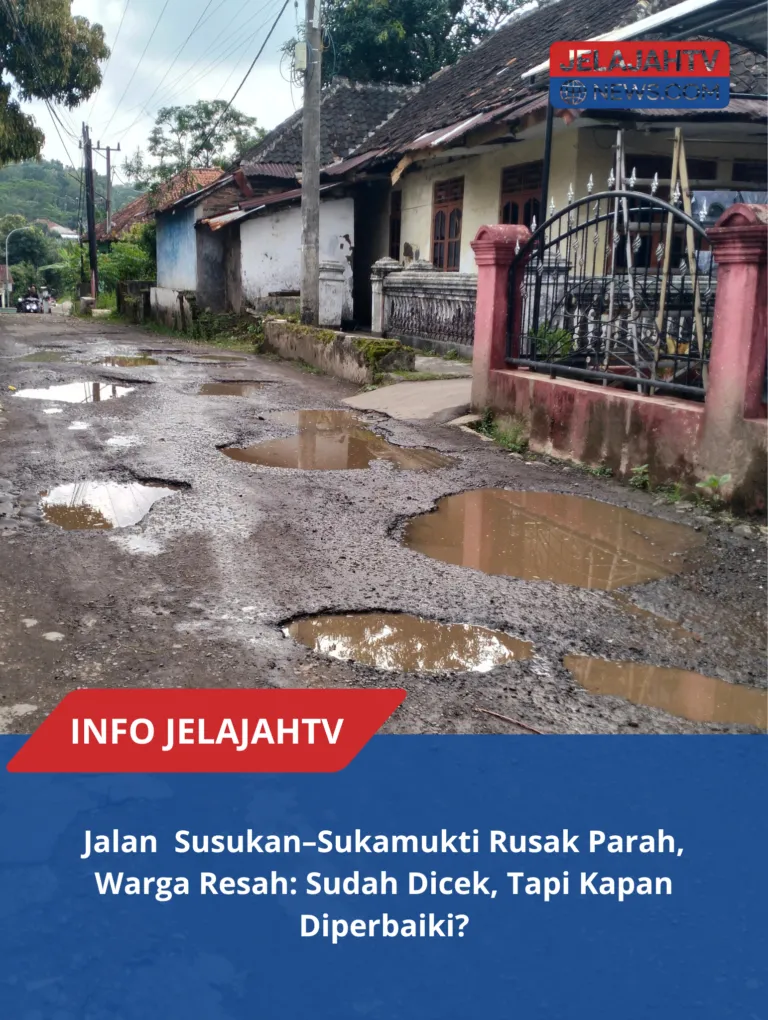 Jalan Susukan Sukamukti Perlu Perbaikan