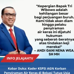 Presiden Kspsi Andi Gani Nena Wea Sh Mh
