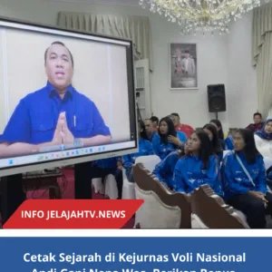 Cetak Sejarah di Kejurnas Voli Nasional Andi Gani Nena Wea  Berikan Bonus  Kepada Para Atlit Voli Ajaib Wahana