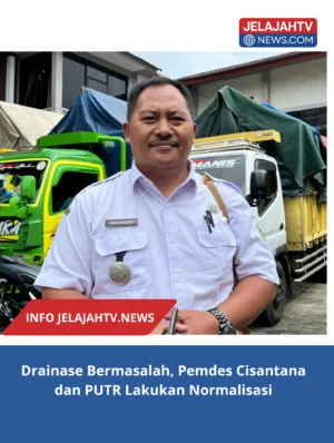 Drainase Bermasalah, Pemdes Cisantana dan PUTR Lakukan Normalisasi