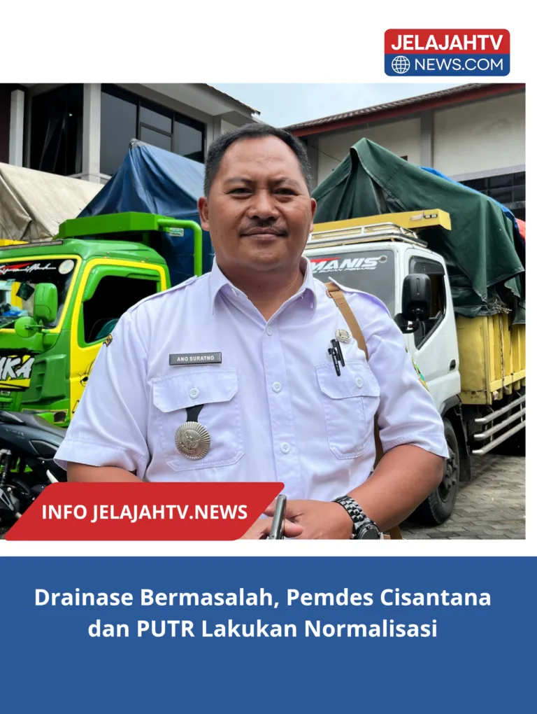 Drainase Bermasalah, Pemdes Cisantana dan PUTR Lakukan Normalisasi