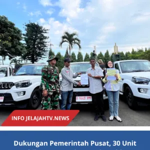 Dukungan Pemerintah Pusat, 30 Unit Mobil  KDMP Kuningan Diserahkan