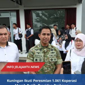 Kuningan Ikuti Peresmian 1.061 Koperasi Merah Putih, Presiden Prabowo Tegaskan Negara Hadir untuk Kemakmuran Rakyat