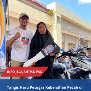Tangis Haru Petugas Kebersihan Pecah di Panggung Mayday Kuningan, Pulang Bawa Sepeda Motor dari Jalan Santai