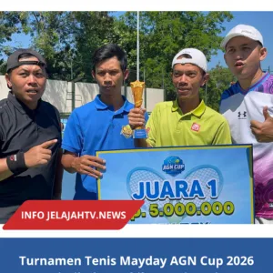 Mayday AGN Cup 2026 Sukses Digelar, 64 Petenis Bertarung Sengit di Kuningan, BIUS A Tampil Sebagai Juara