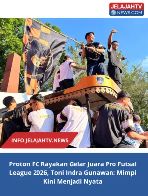 Proton FC Rayakan Gelar Juara Pro Futsal League 2026, Toni Indra Gunawan: Mimpi Kini Menjadi Nyata