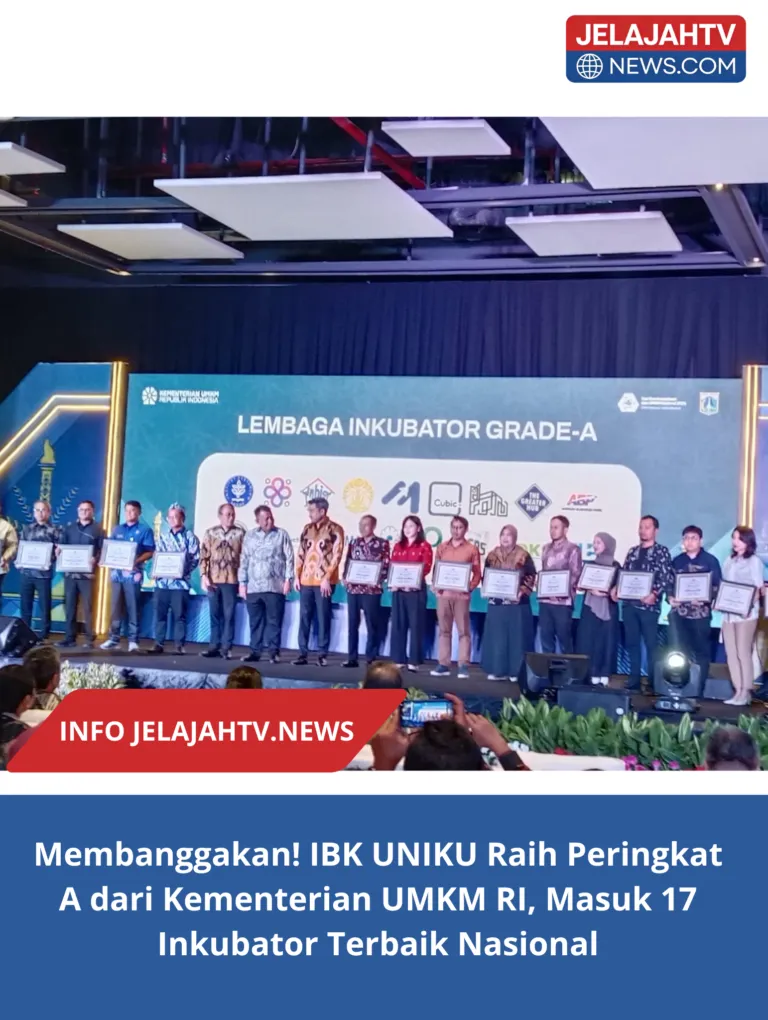Membanggakan! IBK UNIKU Raih Peringkat A dari Kementerian UMKM RI, Masuk 17 Inkubator Terbaik Nasional