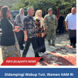 Didampingi Wabup Tuti, Wamen HAM RI Kunjungi Sekolah Rakyat 38 Kuningan dan Beri Motivasi Generasi Penerus Bangsa