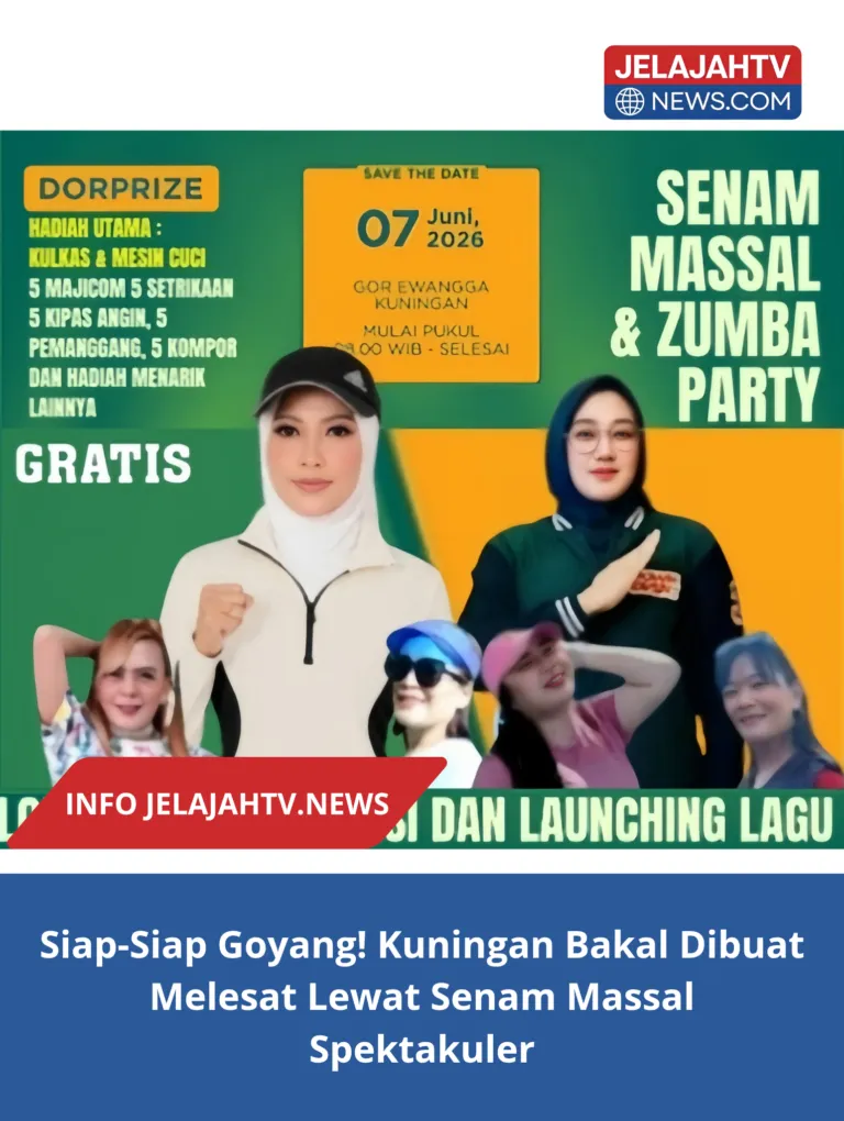 Siap-Siap Goyang! Kuningan Bakal Dibuat Melesat Lewat Senam Massal Spektakuler