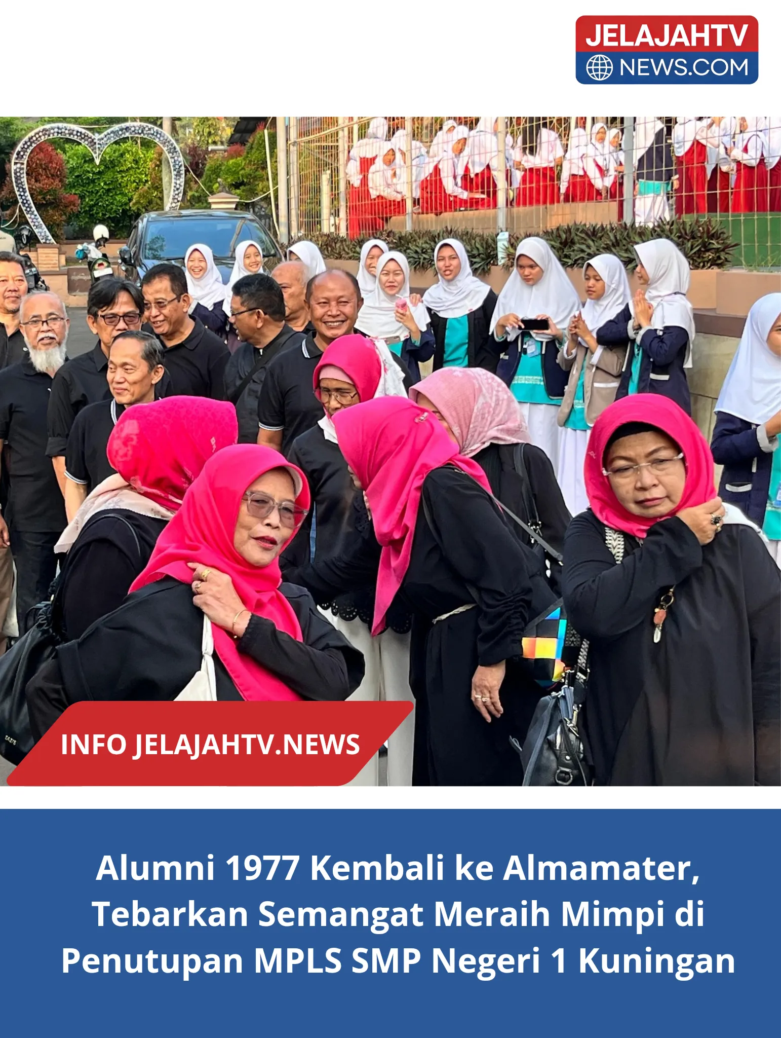 Alumni 1977 Kembali ke Almamater, Tebarkan Semangat Meraih Mimpi di Penutupan MPLS SMP Negeri 1 Kuningan