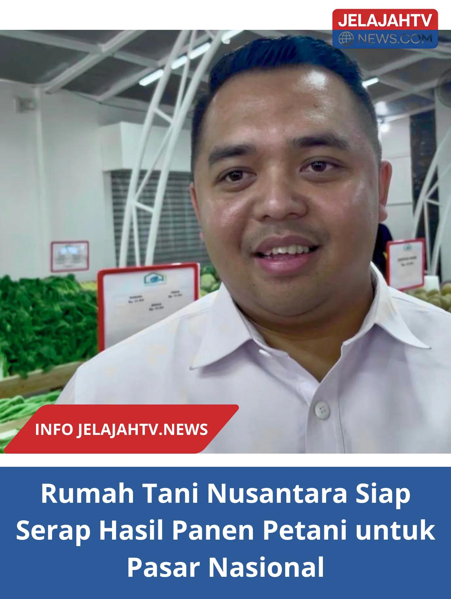 Rumah Tani Nusantara Siap Serap Hasil Panen Petani untuk Pasar Nasional