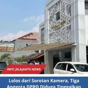 Lolos dari Sorotan Kamera, Tiga Anggota DPRD Diduga Tinggalkan Kejari Melalui Pintu Samping
