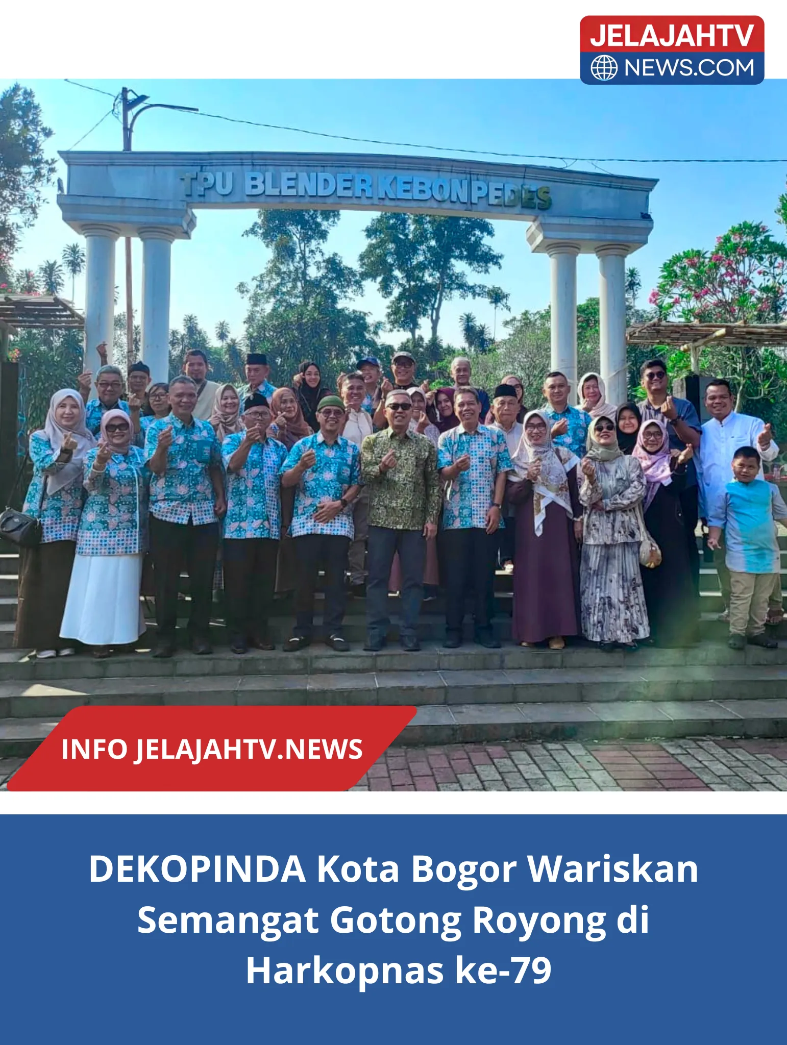 DEKOPINDA Kota Bogor Wariskan Semangat Gotong Royong di Harkopnas ke-79