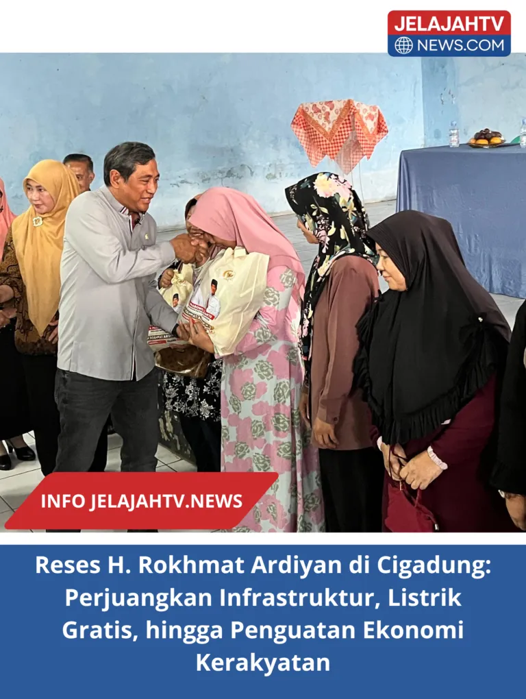 Reses H. Rokhmat Ardiyan di Cigadung: Perjuangkan Infrastruktur, Listrik Gratis, hingga Penguatan Ekonomi Kerakyatan