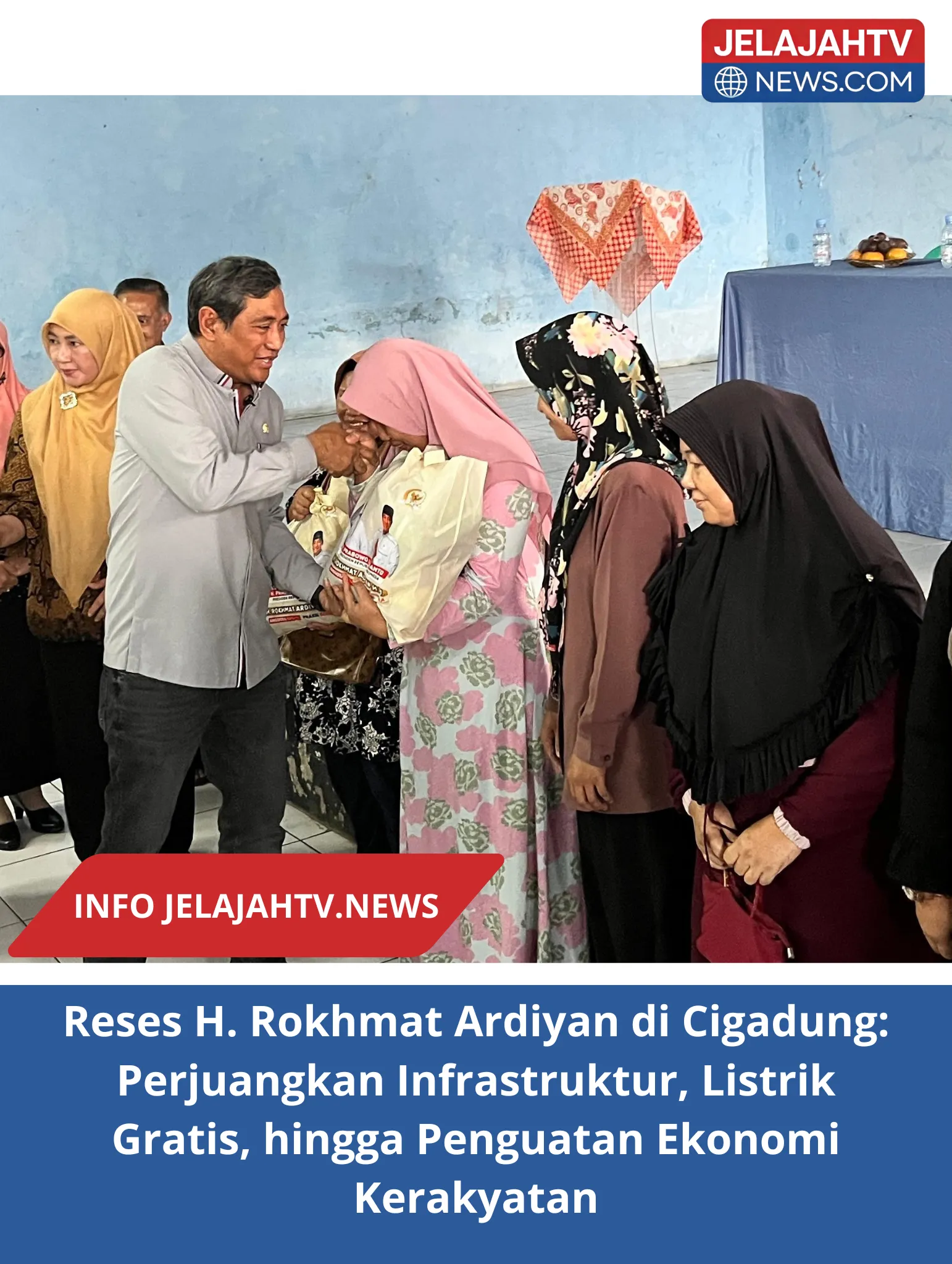 Reses H. Rokhmat Ardiyan di Cigadung: Perjuangkan Infrastruktur, Listrik Gratis, hingga Penguatan Ekonomi Kerakyatan