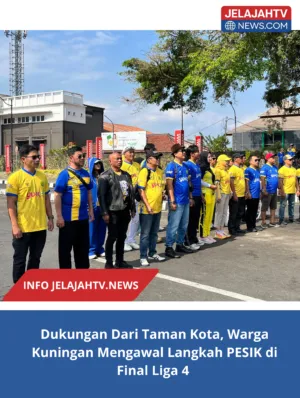 Dukungan Dari Taman Kota, Warga Kuningan Mengawal Langkah PESIK di Final Liga 4