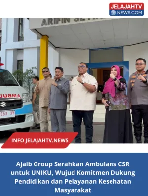 Ajaib Group Serahkan Ambulans CSR untuk UNIKU, Wujud Komitmen Dukung Pendidikan dan Pelayanan Kesehatan Masyarakat