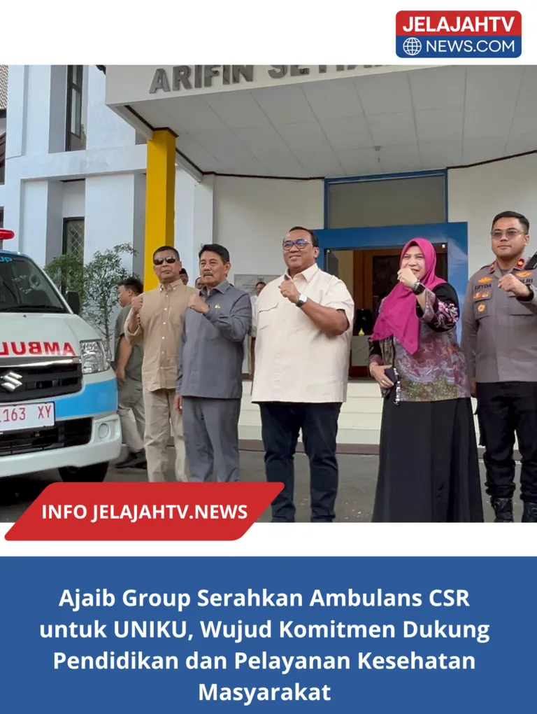 Ajaib Group Serahkan Ambulans CSR untuk UNIKU, Wujud Komitmen Dukung Pendidikan dan Pelayanan Kesehatan Masyarakat