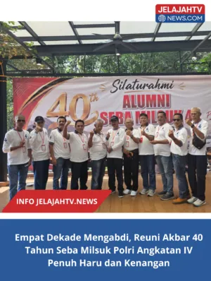 Empat Dekade Mengabdi, Reuni Akbar 40 Tahun Seba Milsuk Polri Angkatan IV  Penuh Haru dan Kenangan