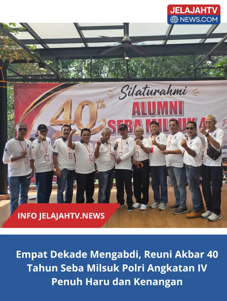 Empat Dekade Mengabdi, Reuni Akbar 40 Tahun Seba Milsuk Polri Angkatan IV  Penuh Haru dan Kenangan