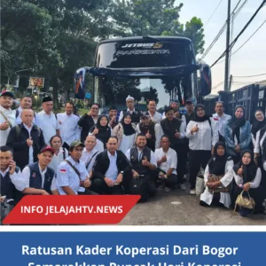 Ratusan Kader Koperasi Dari Bogor   Semarakkan Puncak Hari Koperasi Nasional ke-79 Di GBK