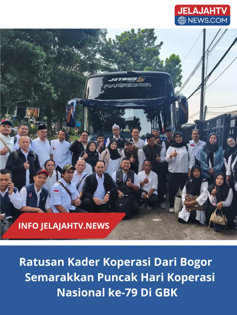 Ratusan Kader Koperasi Dari Bogor   Semarakkan Puncak Hari Koperasi Nasional ke-79 Di GBK