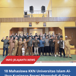 18 Mahasiswa KKN Universitas Islam Al-Ihya Kuningan Resmi Mengabdi di Desa Linggamekar, Awali Kolaborasi Membangun Desa Wisata