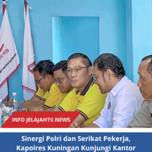 Sinergi Polri dan Serikat Pekerja, Kapolres Kuningan Kunjungi Kantor KSPSI AGN