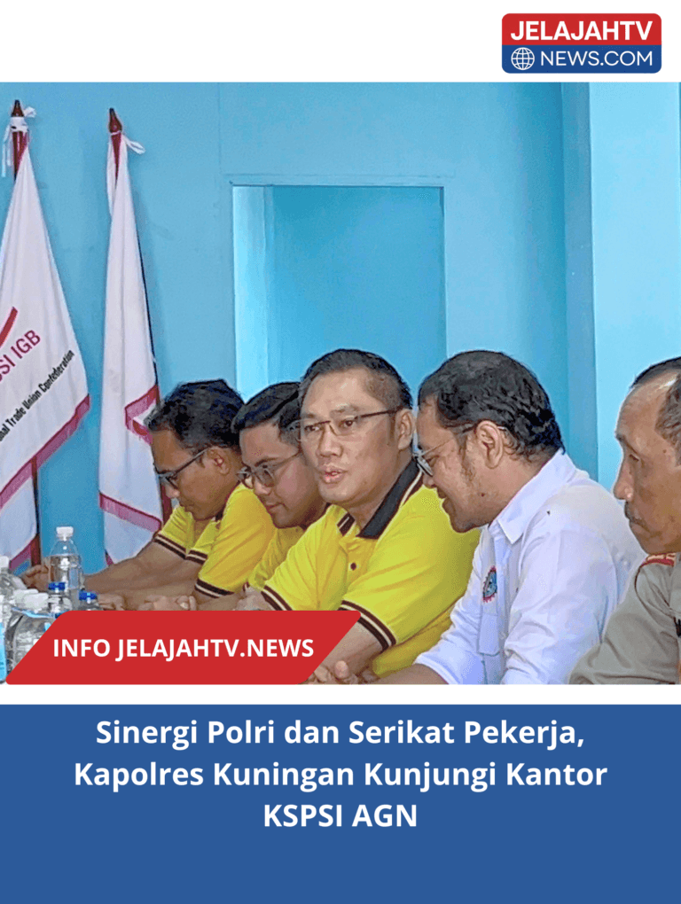 Sinergi Polri dan Serikat Pekerja, Kapolres Kuningan Kunjungi Kantor KSPSI AGN