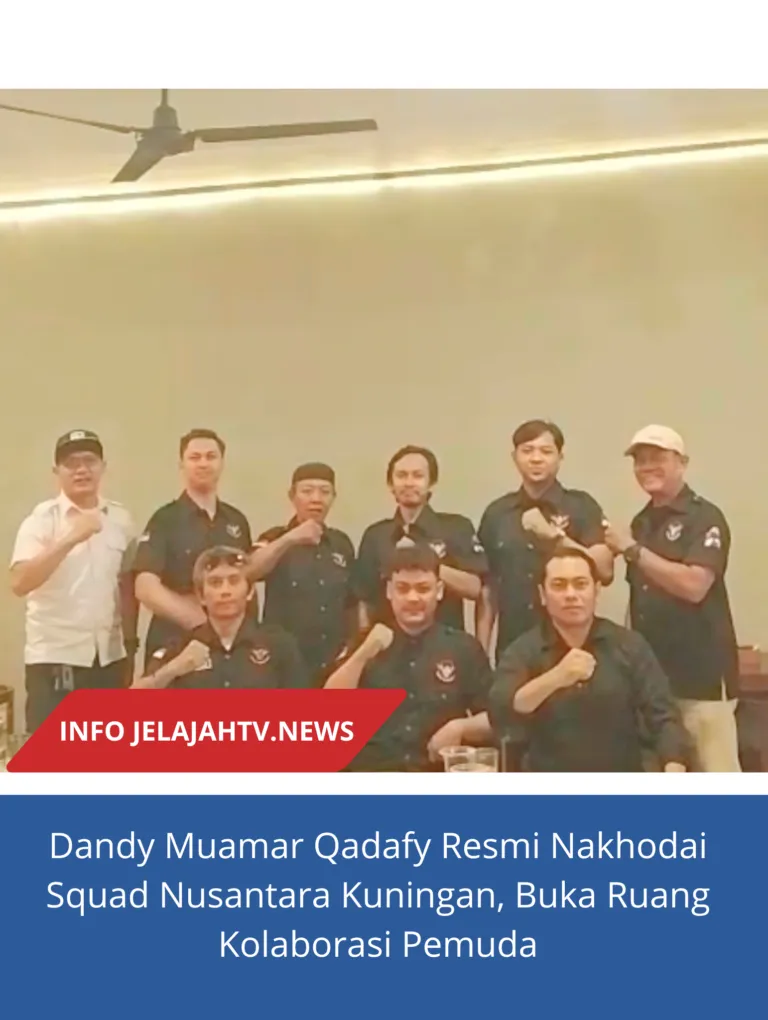 Dandy Muamar Qadafy Resmi Nakhodai Squad Nusantara Kuningan, Buka Ruang Kolaborasi Pemuda