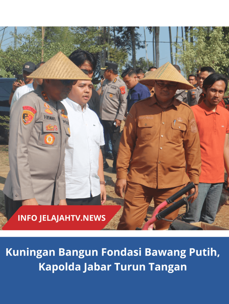 Kuningan Bangun Fondasi Bawang Putih, Kapolda Jabar Turun Tangan