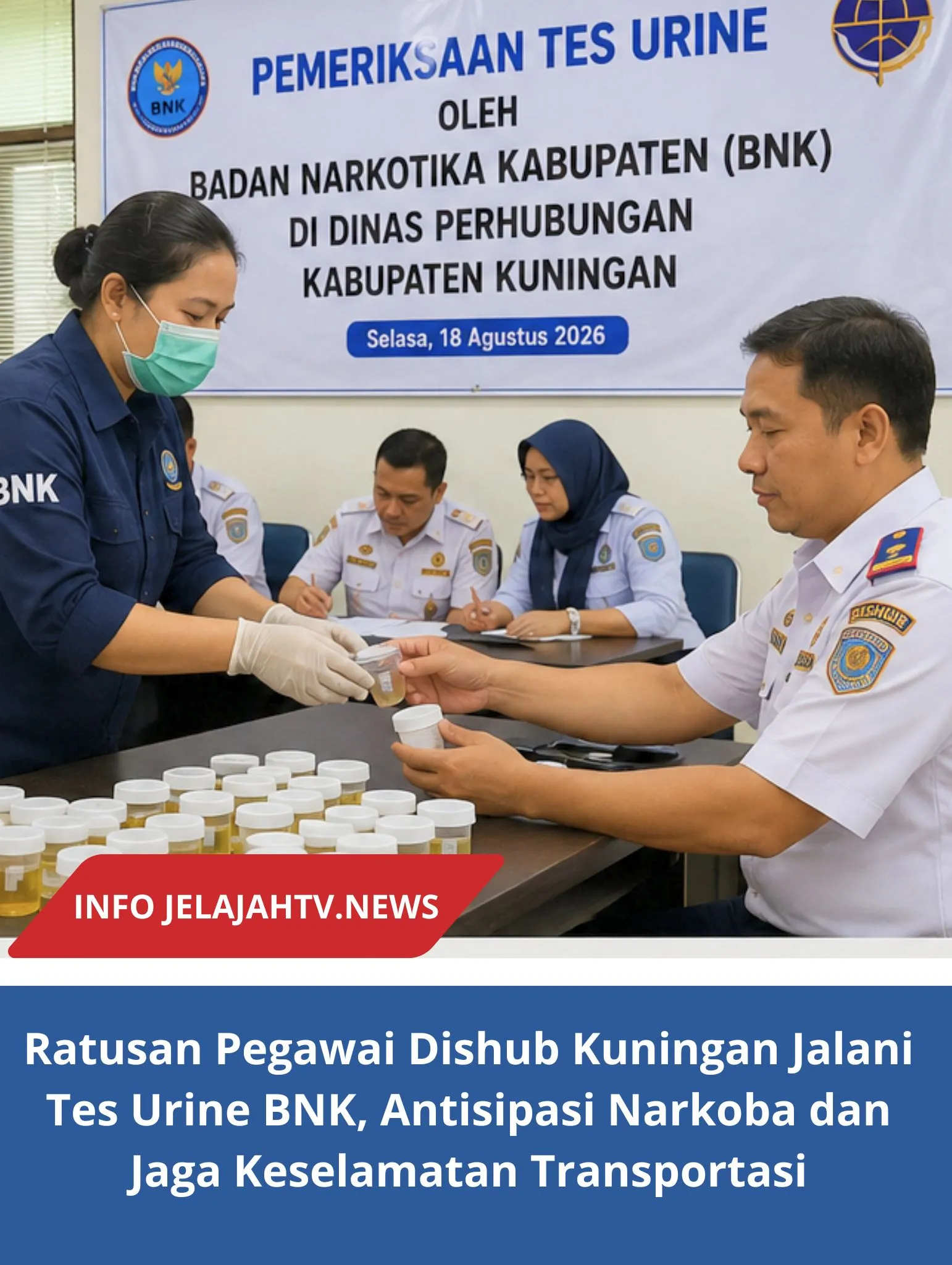 Ratusan Pegawai Dishub Kuningan Jalani Tes Urine BNK, Antisipasi Narkoba dan Jaga Keselamatan Transportasi4