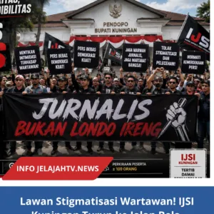 Lawan Stigmatisasi Wartawan! IJSI Kuningan Turun ke Jalan Bela Marwah Pers
