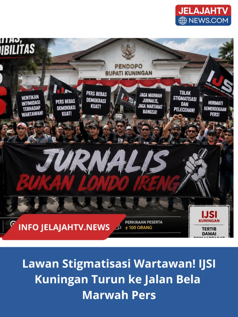 Lawan Stigmatisasi Wartawan! IJSI Kuningan Turun ke Jalan Bela Marwah Pers