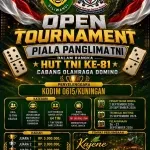 Kodim 0615 Kuningan Siap Sukseskan Open Tournament Domino HUT ke 81 TNI 2026