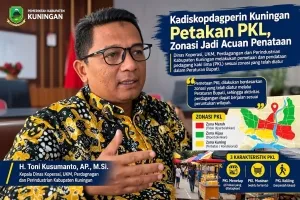 Kadiskopdagperin Kuningan Petakan PKL, Zonasi Jadi Acuan Penataan